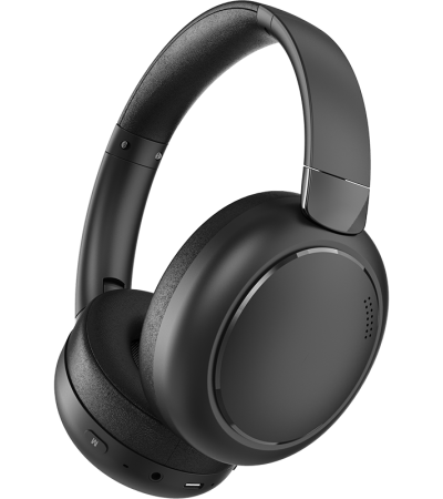 BYZ BL-B52 Bluetooth Headset Support 3.5mm connection cable Type-C charging cable - Black