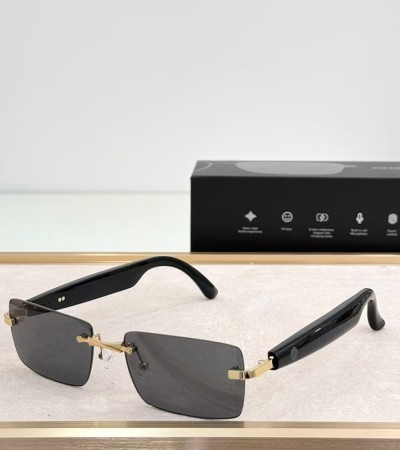 HY1006 Smart Glasses - HD Camera, Touch Control, All-Day Battery - Golden Grey
