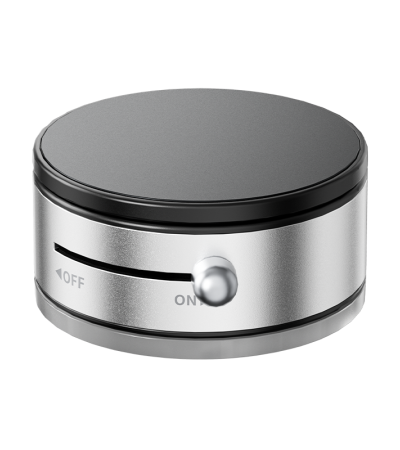 A0 vacuum magnetic rotating support, Universal for iPhone & Android, Strong Vacuum Suction, Won't Fall Off Even with Shaking - Splendid Silver